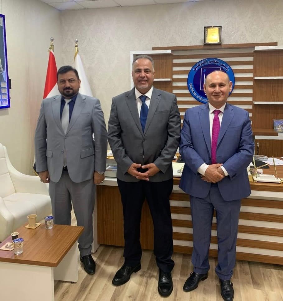 The Secretary-General of the IBCCI, Dr. Sami Kashkoul, met with the Chairman of the Board of Commissioners of the Independent High Electoral Commission
